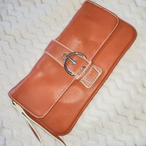 NewYork&Co Orange Clutch